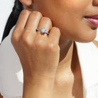 Oxford 6 fatninger solitaire ring