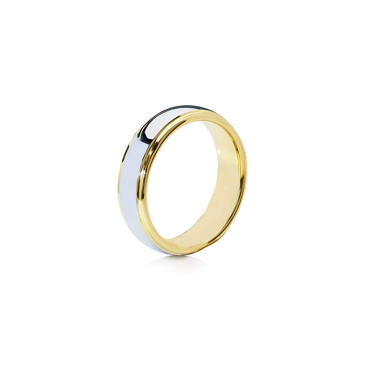 Tungsten ring guld &amp; grå