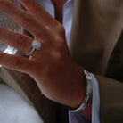 Oxford emerald dobbelt halo ring