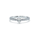 Verona solitaire pæreformet diamant forlovelsesring
