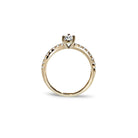 Oxford Pear Cut Solitaire ring i guld