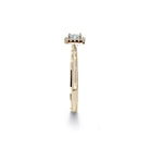 Oxford square cut halo ring i guld