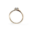 Oxford square cut halo ring i guld