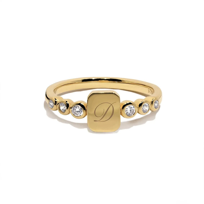 Oxford signet guld ring