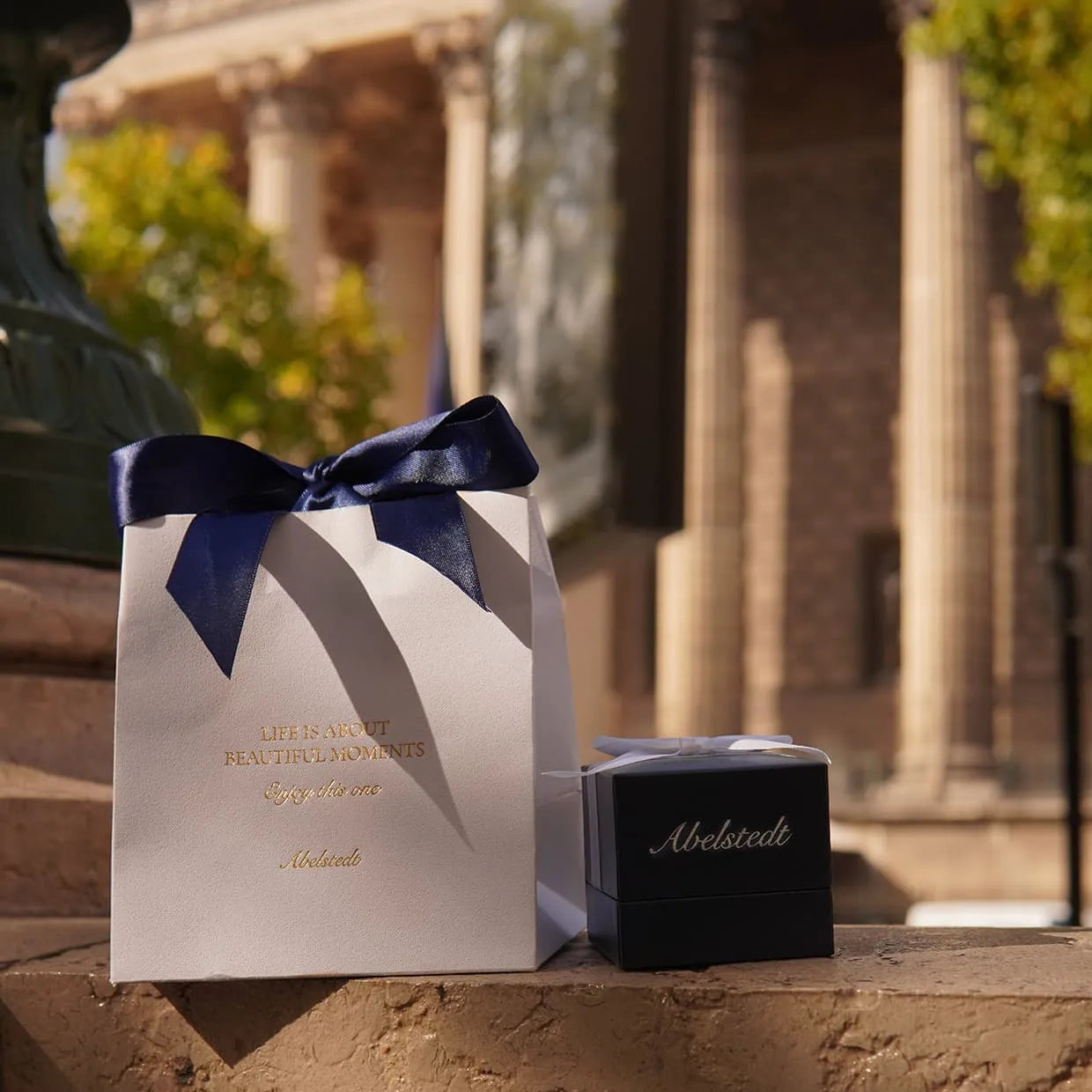 Oxford dobbelt oval guld ring