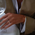Alliancering med diamanter i guld