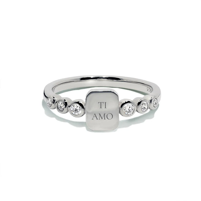 Oxford signet sølvring