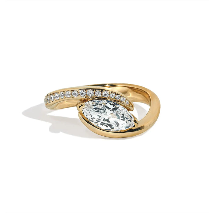 Oxford small scandi ring i guld vermeil